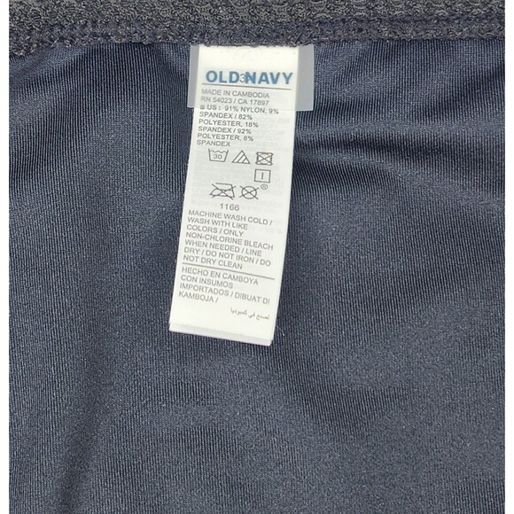 NWT Black Bikini Swim Bottom Size 3X Hi Cut Ring Detail Crochet Like Old Navy - Picture 10 of 10